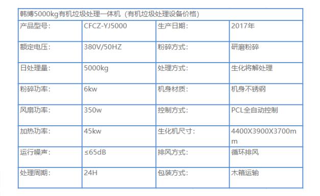 5T有機垃圾處理設(shè)備