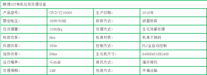 10000kg有機垃圾處理設(shè)備