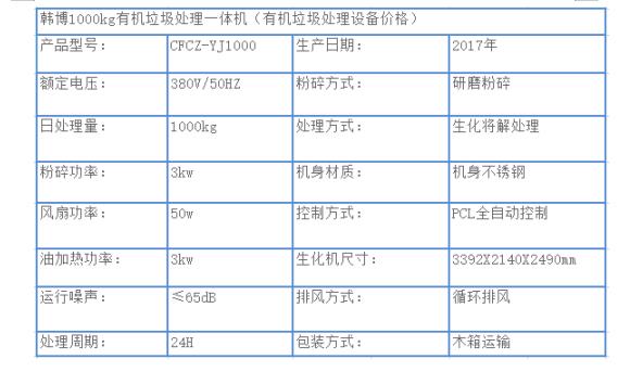 1000kg有機(jī)垃圾處理一體機(jī)